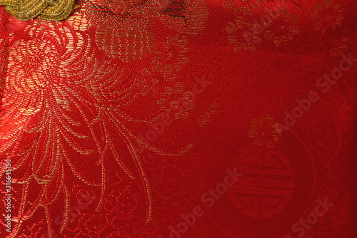 chinese floral pattern fabric
