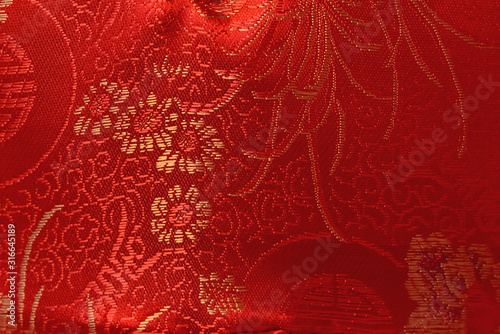 chinese floral pattern fabric