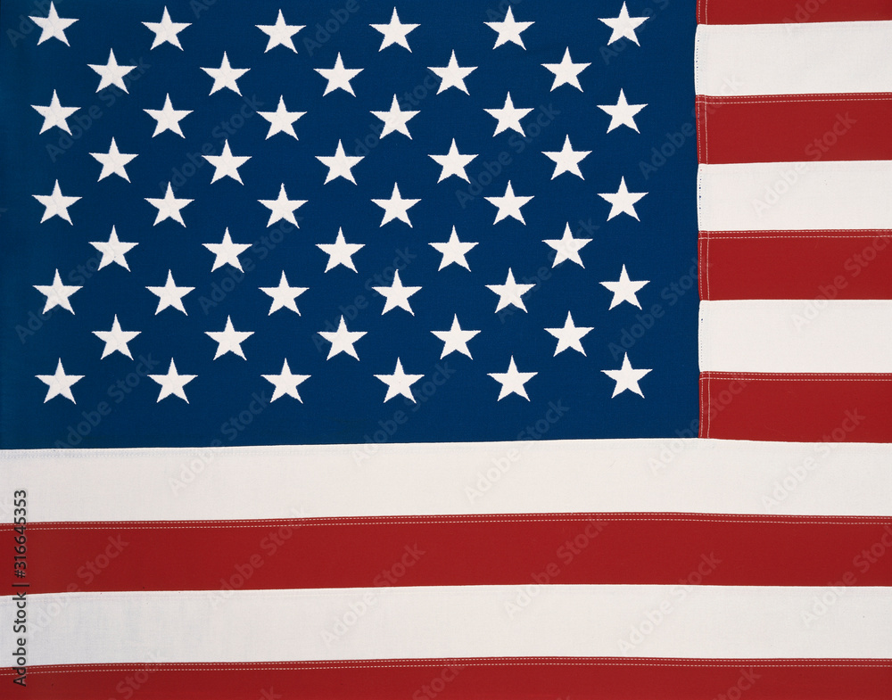 Fototapeta premium US American Flag shot on copy stand