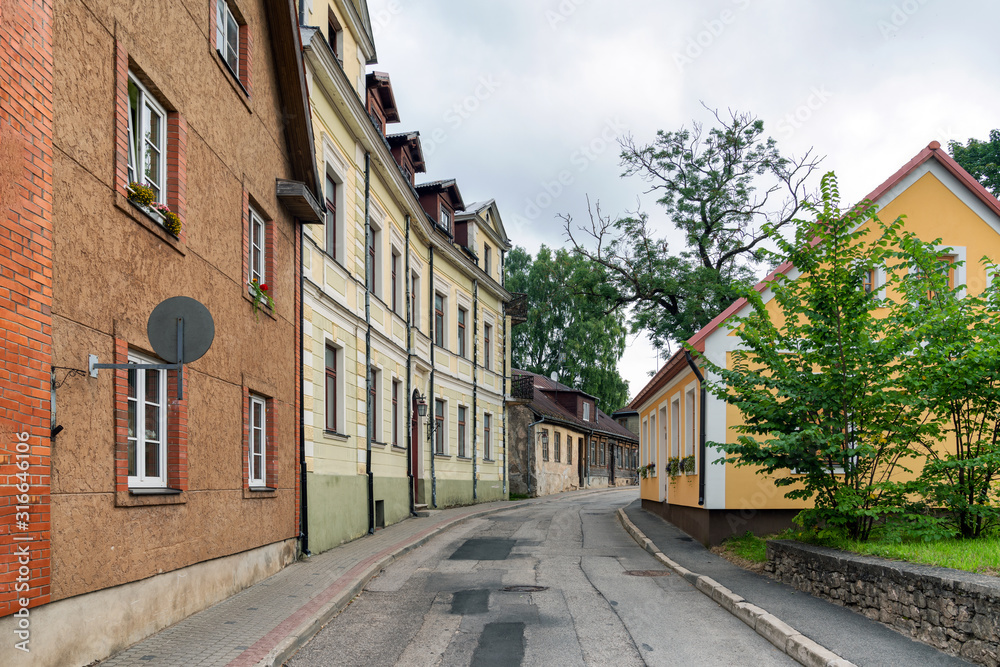 Typical homes in rural Latvia