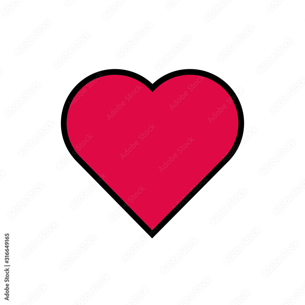 casino poker heart figure icon