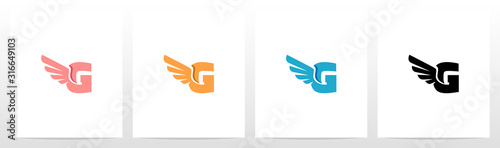 Wings On Letter Logo Design G
