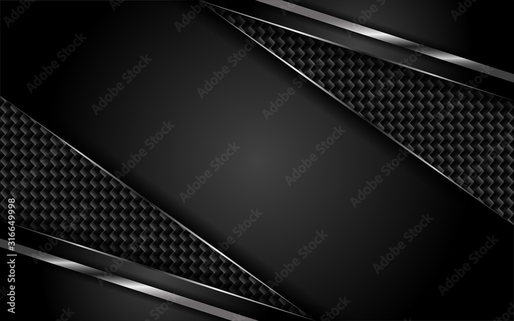modern dark carbon background with overlap layer modern dark carbon background with overlap layer