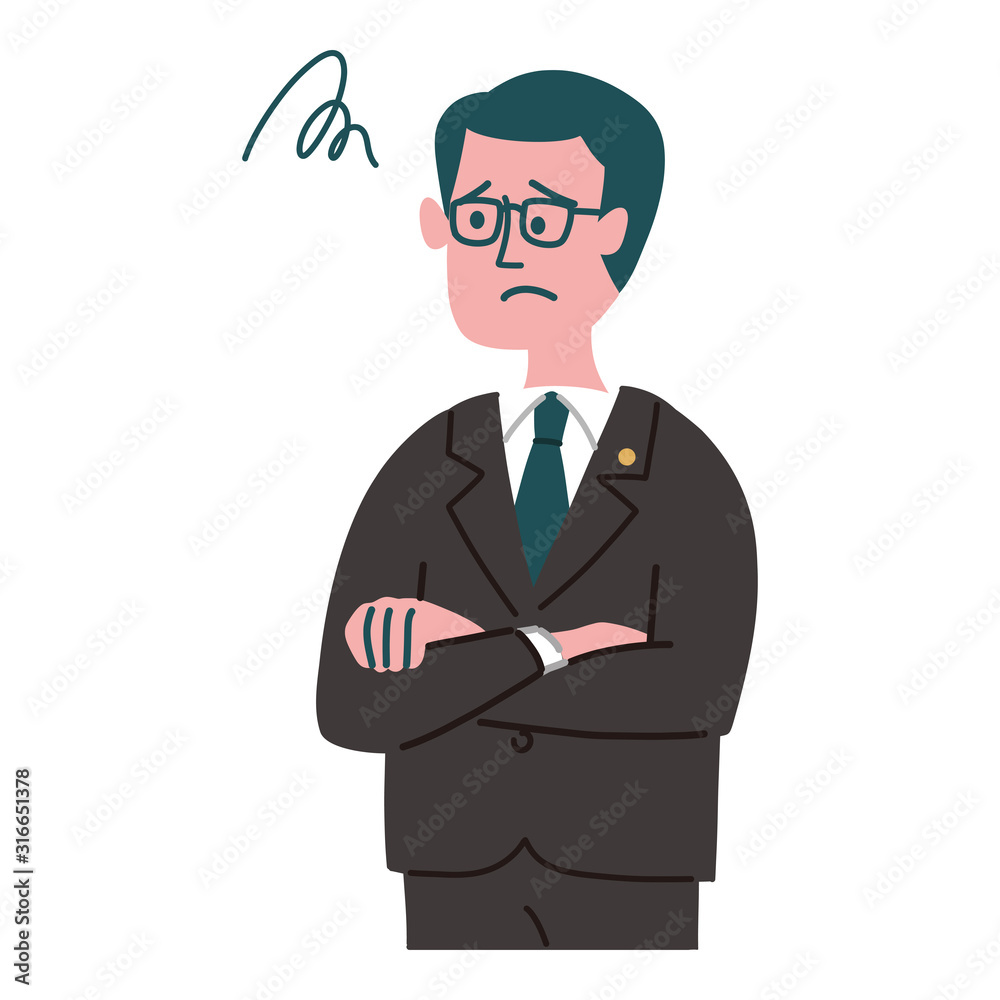 スーツ  男性　士業　困っている