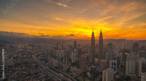 Canvas Print Kuala Lumpur night Scenery, The Palace of Culture