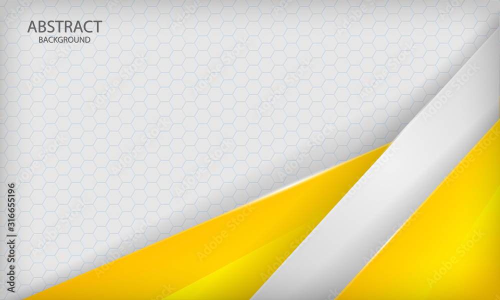Yellow, white overlap background. Modern vector template. Yellow, white overlap background. Modern vector template.