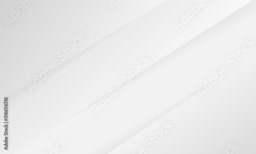 Abstract white and gray gradient background. Modern geometric technology design. Vector illustration.