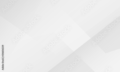 Abstract white and gray gradient background. Modern geometric technology design. Vector illustration.