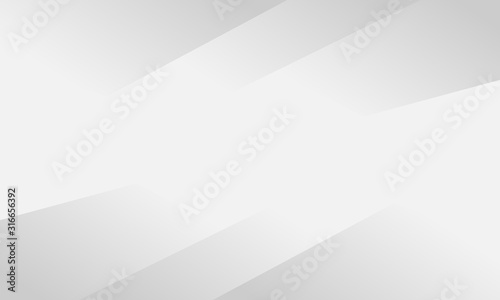 Abstract white and gray gradient background. Modern geometric technology design. Vector illustration.
