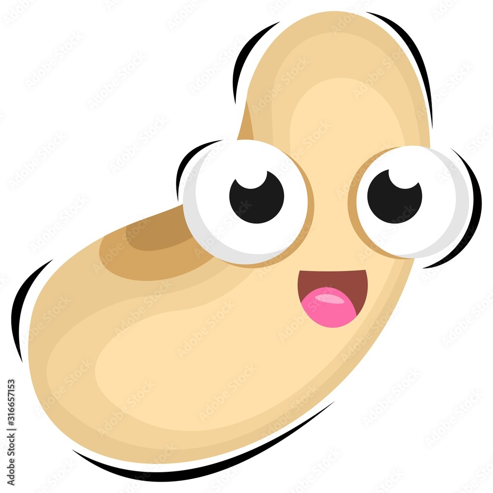 cute peanut mascot design vector cute peanut mascot design vector