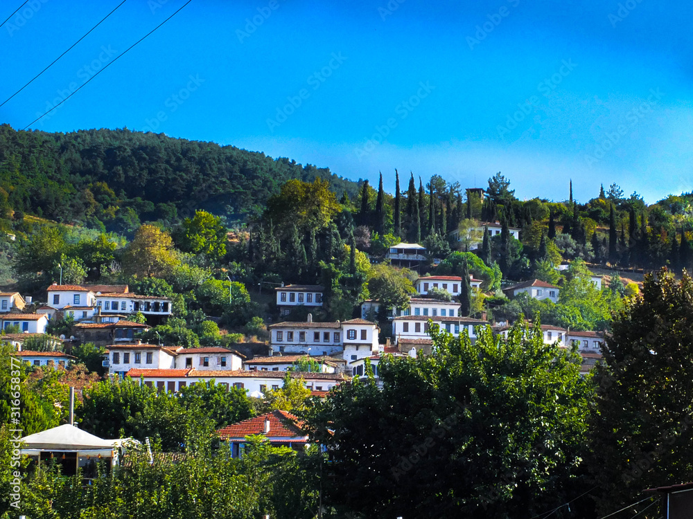 View of Sirince in Izmir-Turquey