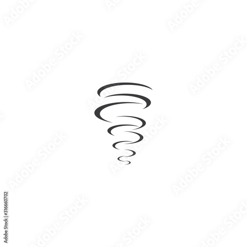 Wind tornado logo vector