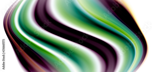 Silk smooth lines on white, liquid fluid color waves. Vector Illustrations For Wallpaper, Banner, Background, Card, Book, Illustration, landing page, cover, placard, poster, banner, flyer, design