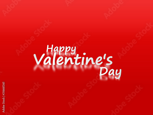 Happy Valentine's day. of paper craft design, contain white and red hearts are holding by sting on top, soft red background. Poster, invitation and greeting card template