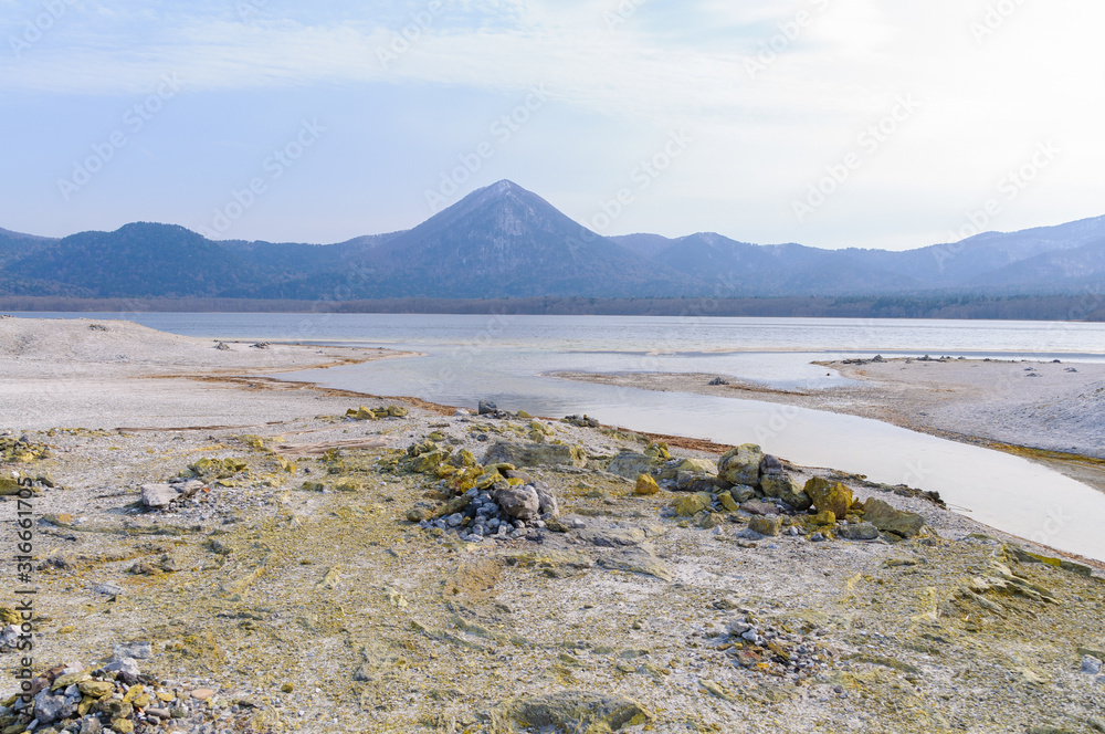 恐山 宇曽利山湖 Stock Photo Adobe Stock