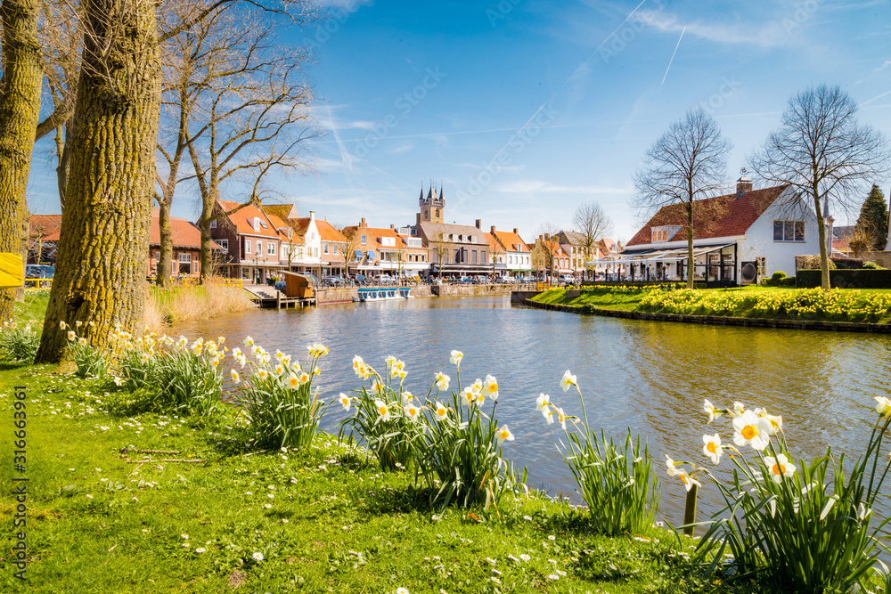 Historic town of Sluis, Zeelandic Flanders region, Netherlands
