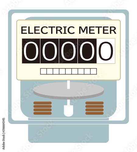 電気メーター アイコン イラスト ベクター