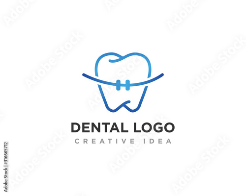 Medical Dental Logo Design Vector