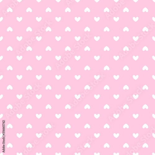 Hand drawn holiday background with abstract hearts. Seamless light wallpaper. Pattern for design. Valentine's day