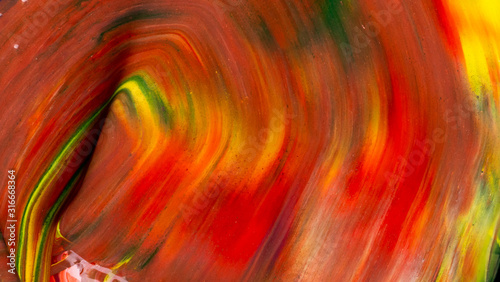 Red acrylic painting abstract background