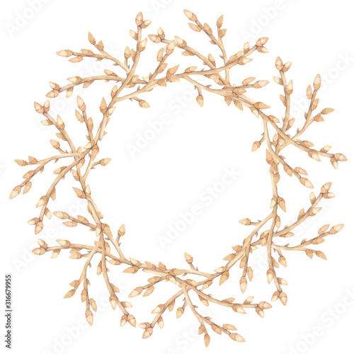 Wreath branch with buds