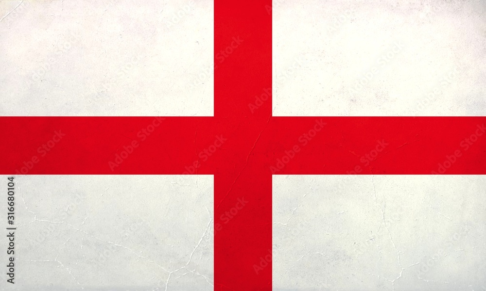 Grunge Flag of England, England flag pattern on the concrete wall, flag of England banner on scratched vintage texture, retro effect, Background for design in country flag Grunge Flag of England, England flag pattern on the concrete wall, flag of England banner on scratched vintage texture, retro effect, Background for design in country flag