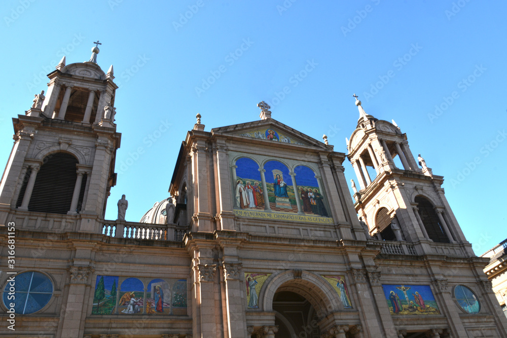Fototapeta premium Metropolitan Cathedral of Our Lady Mother of God, Porto Alegre, Rio Grande do Sul, Brazil 