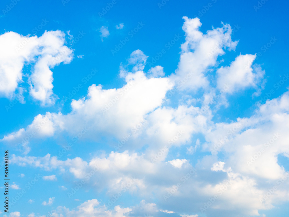 Blue Sky background with clouds color White Blue Sky background with clouds color White