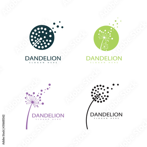 Set of Dandelion vector icon design © dar