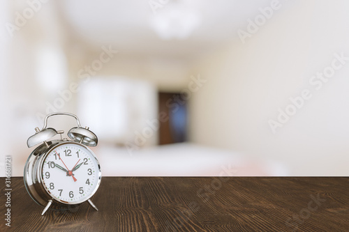 clock on table