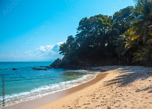 Beautiful paradisiacal beach called Cocalito in Punta de Sal, Tela. Honduras