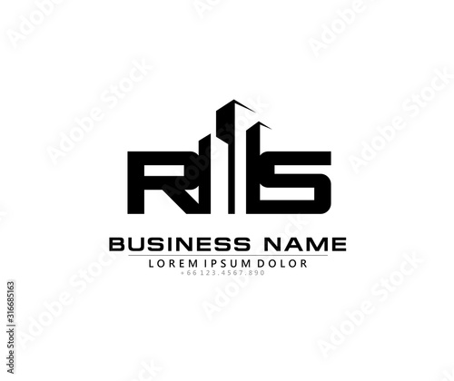 R S RS Initial building logo concept