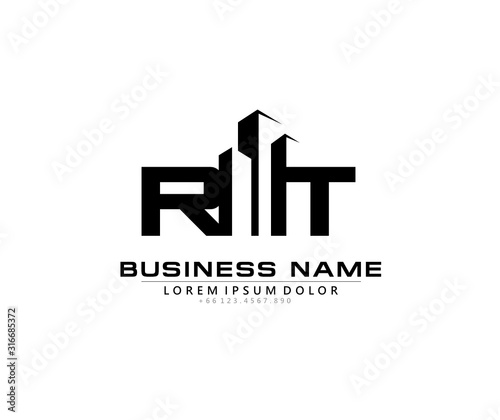 R T RT Initial building logo concept