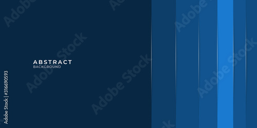Abstract modern blue lines background vector illustration presentation design. Suit for business, corporate, institution, conference, party, festive, seminar, and talks.