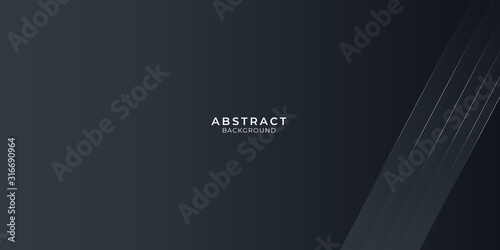 Abstract modern black lines background vector illustration presentation design. Suit for business, corporate, institution, conference, party, festive, seminar, and talks.