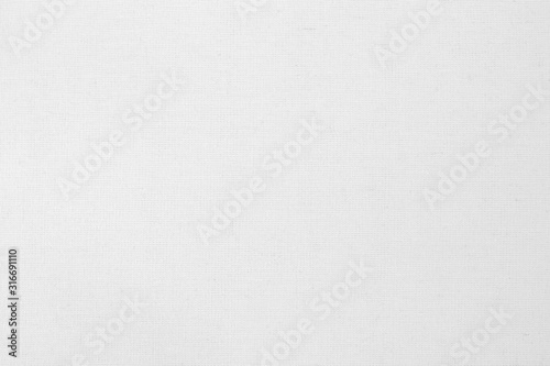 Obraz na płótnie White cotton fabric texture background, seamless pattern of natural textile