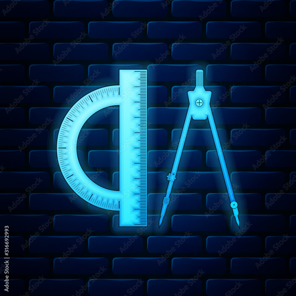 Protractor Compass Icon