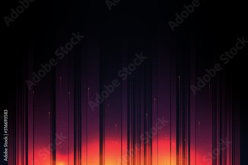 Dark fiery striped abstract background.