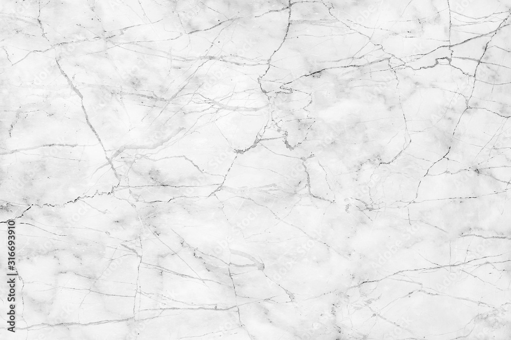 Naklejka premium White marble texture abstract background pattern with high resolution.