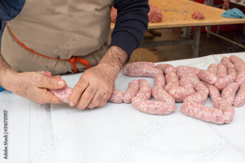 pork cold cuts typical parma products photo