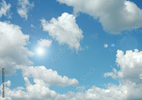 Cloudy sky background