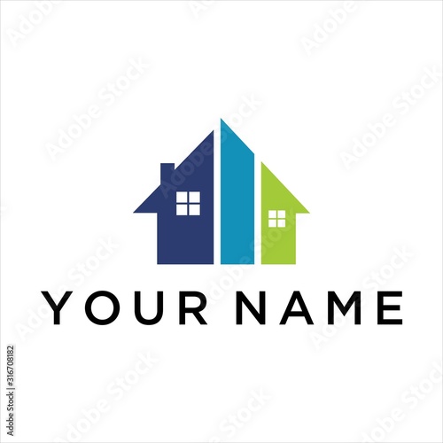 home vector logo graphic abstract modern