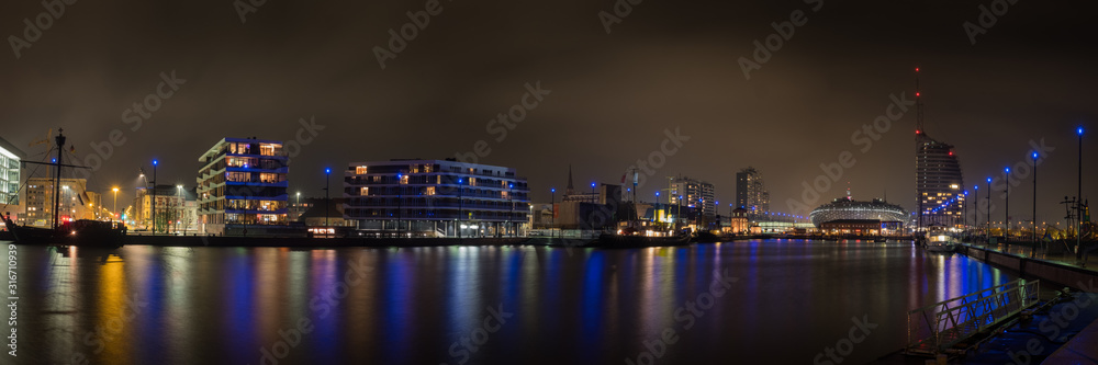 Bremerhaven Hafenwelten Süd Panorama 3zu1 Bremerhaven Hafenwelten Süd Panorama 3zu1