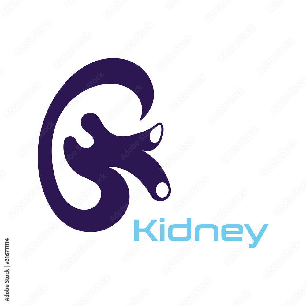 Fototapeta premium Kidney Care vector illustration design logo template symbol