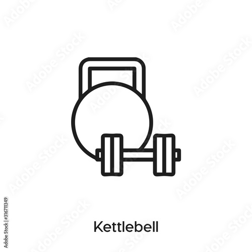 kettlebell vector icon . dumbell symbol sign