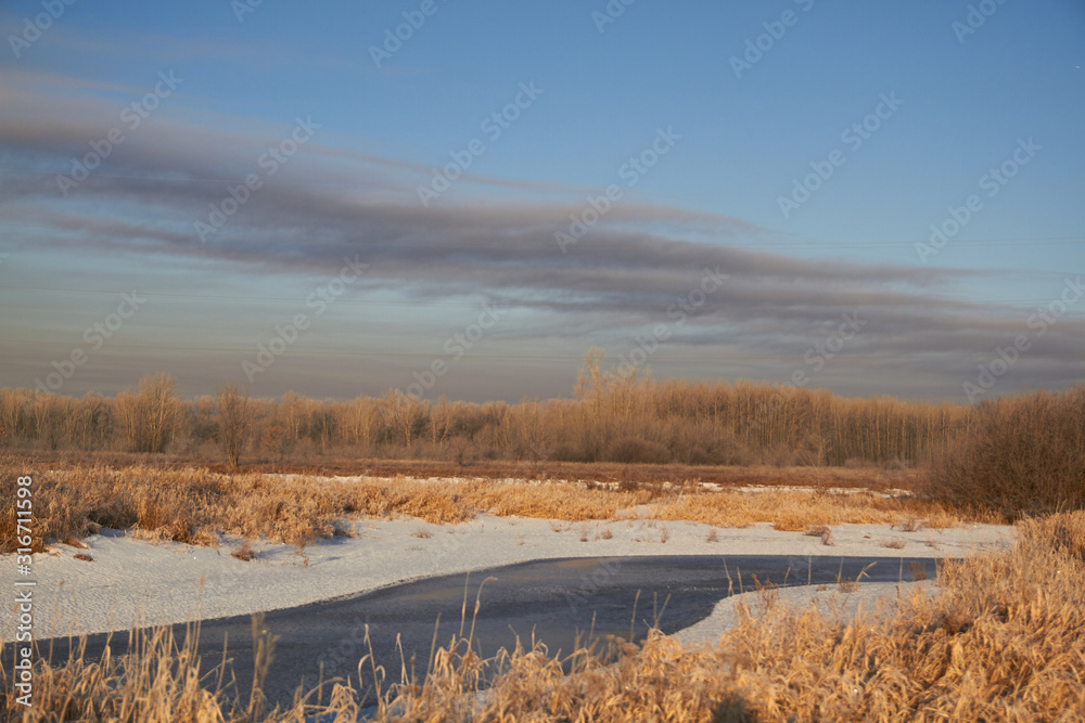 In winter, the trees are covered with fresh snow, In winter, the trees are covered with fresh snow,