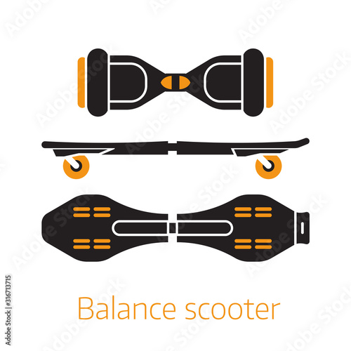 Self Balance Hover Board Icons or Logo