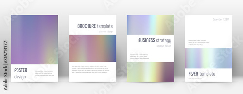 Flyer layout. Minimalistic fetching template for B