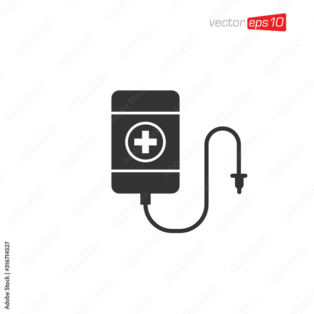 Bag Blood Icon Design Vector Bag Blood Icon Design Vector