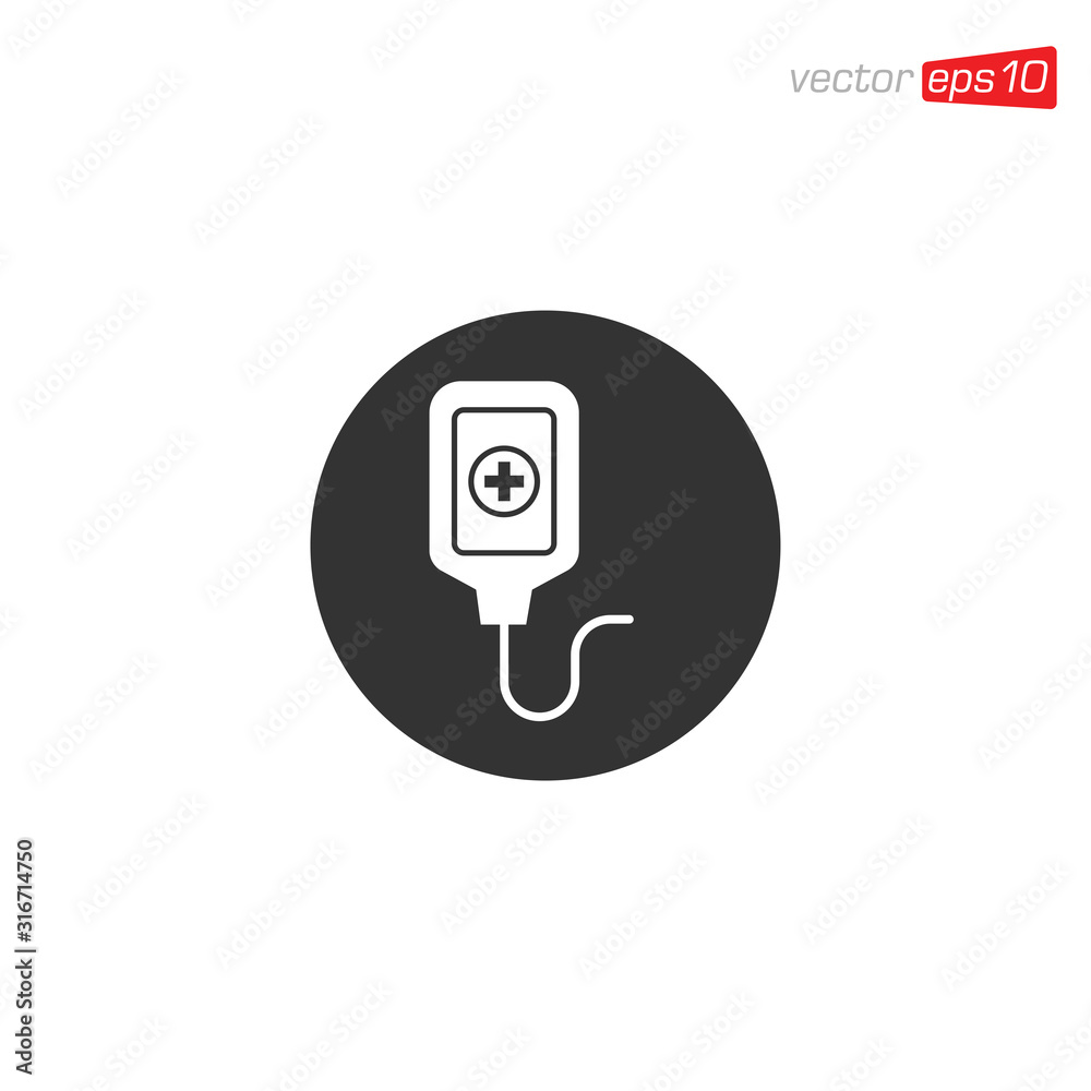 Bag Blood Icon Design Vector Bag Blood Icon Design Vector